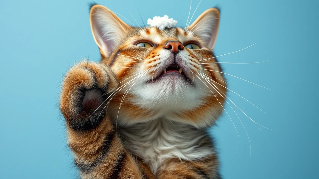 rescue dog raised by cats -
demonstrating cat-like self-cleaning behavior