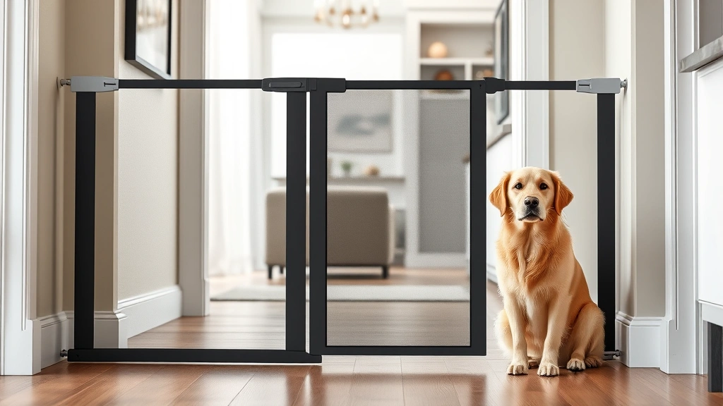 retractable dog gate dog photo 0