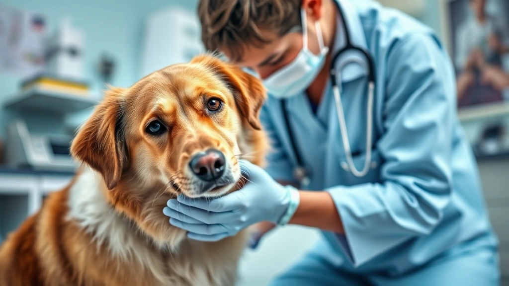 sex dog -
Photorealistic style: veterinarian examining a dog during a checkup, profession