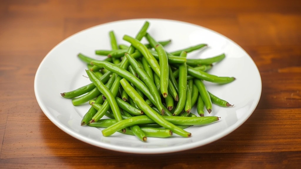 should dogs eat turkey -
and green beans arranged on a white plate
