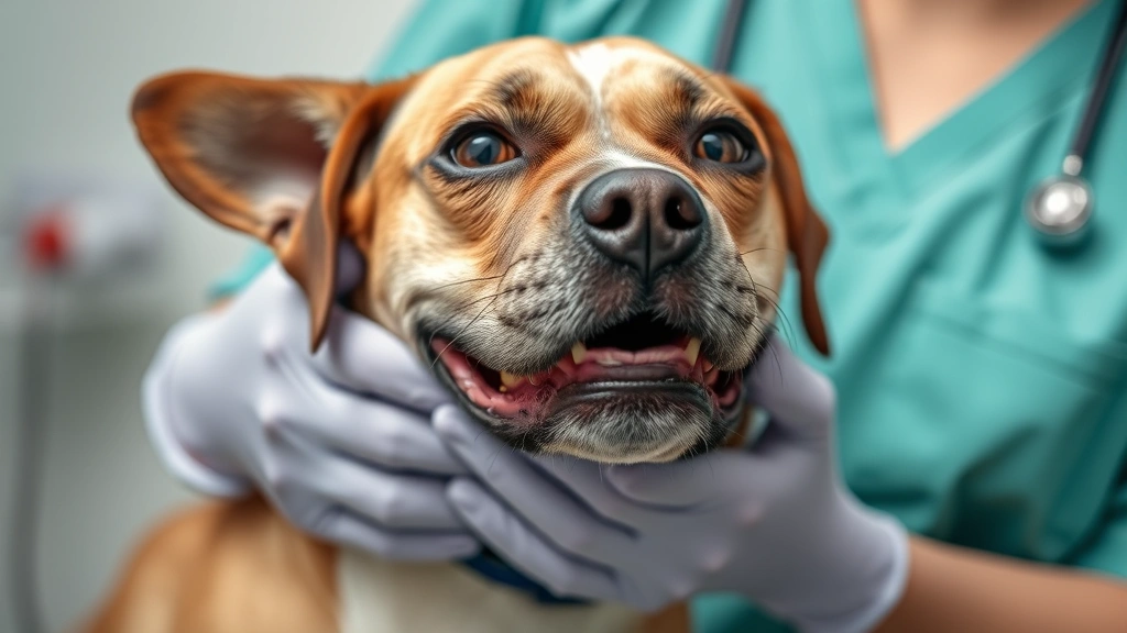 signs of parvo in dogs -
showing professional vet care and concern