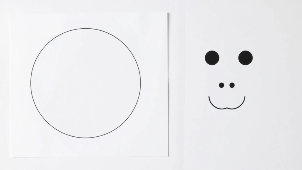 simple dog drawing -
showing the basic circle and snout shapes