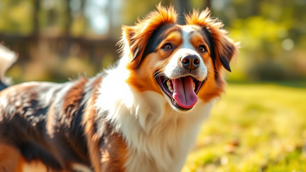 simplicef for dogs -
A happy healthy dog playing outdoors after recovery from bacterial infection, p