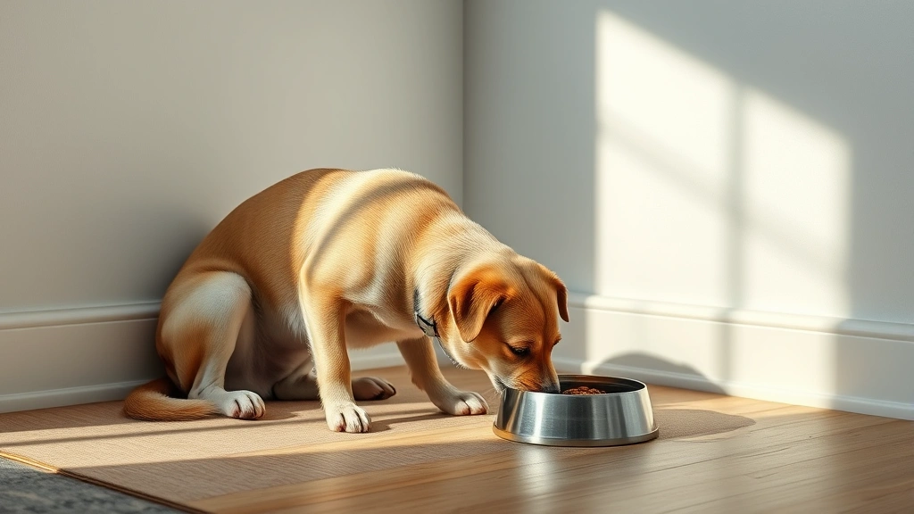 submissive pet feeding assistance dog photo 0