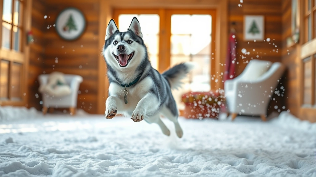 snow dog machine dog photo 0