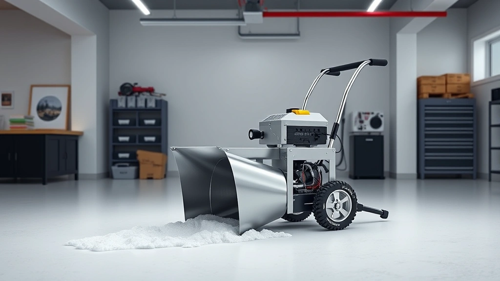 snow dog machine -
Photorealistic image of a compact snow dog machine device in a modern basement 
