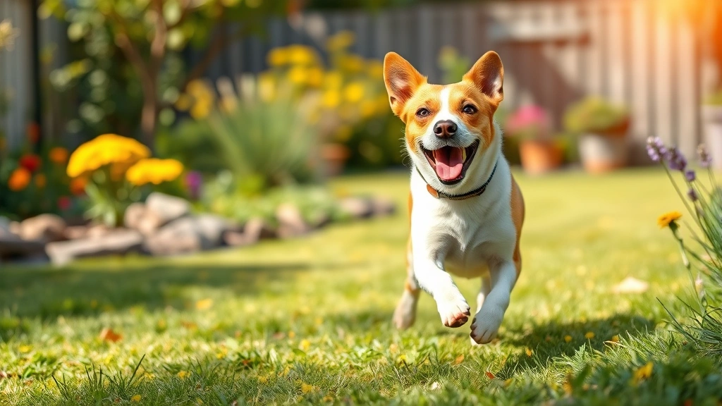 soft tissue sarcoma in dogs -
Photorealistic image of a happy dog running and playing in a sunny garden after
