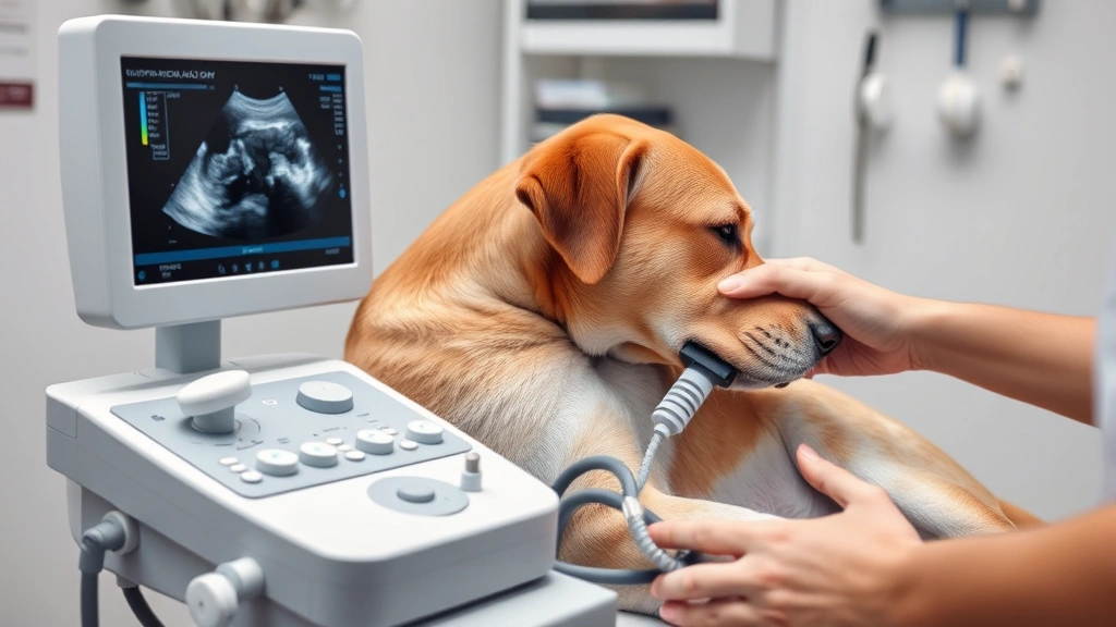 sudden lumps on dog under skin -
Photorealistic image of an ultrasound machine being used on a dog’s body