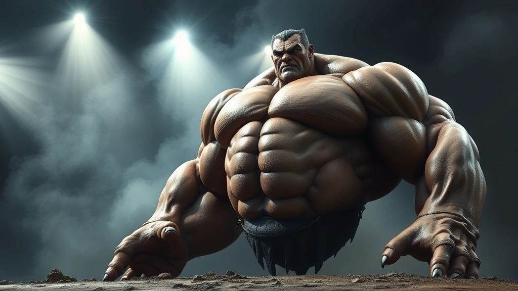 the biggest dog in the world -
showing its massive bulk and powerful frame