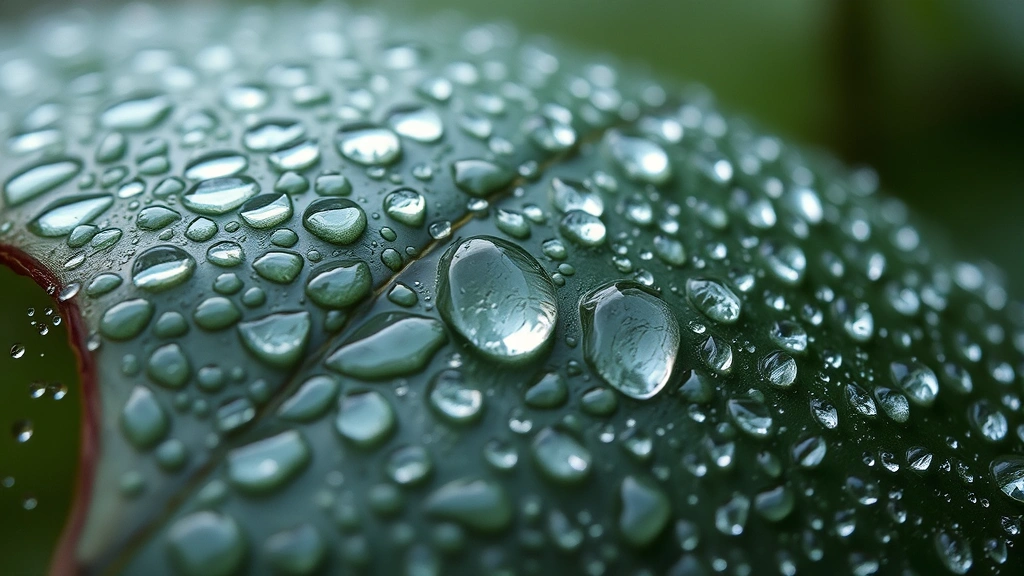 the biggest dog in the world -
water droplets glistening on its thick coat