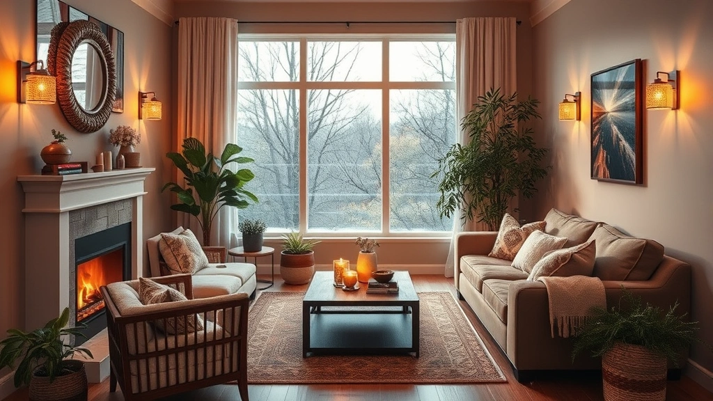 the quick fox jumps over the lazy dog -
warm and cozy home setting