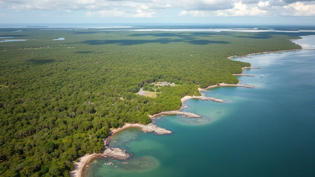 the salty dog cafe south carolina -
South Carolina coastal landscape in distance