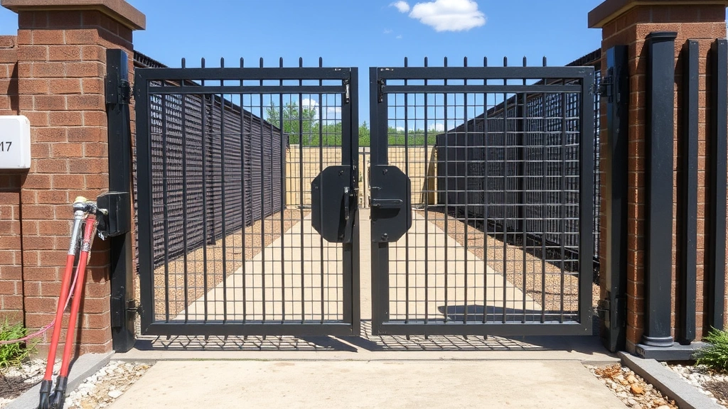 tractor supply dog kennel -
showing sturdy metal construction and secure gate mechanism