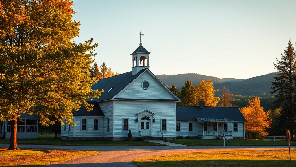 two headed dog museum -
Photorealistic rural Vermont museum building exterior, historic architecture, s