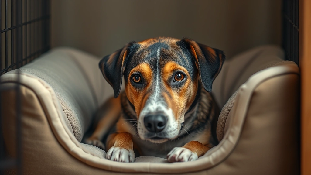 whale eyes dog -
Photorealistic image of a medium-sized dog in a calm, safe space like a cozy do