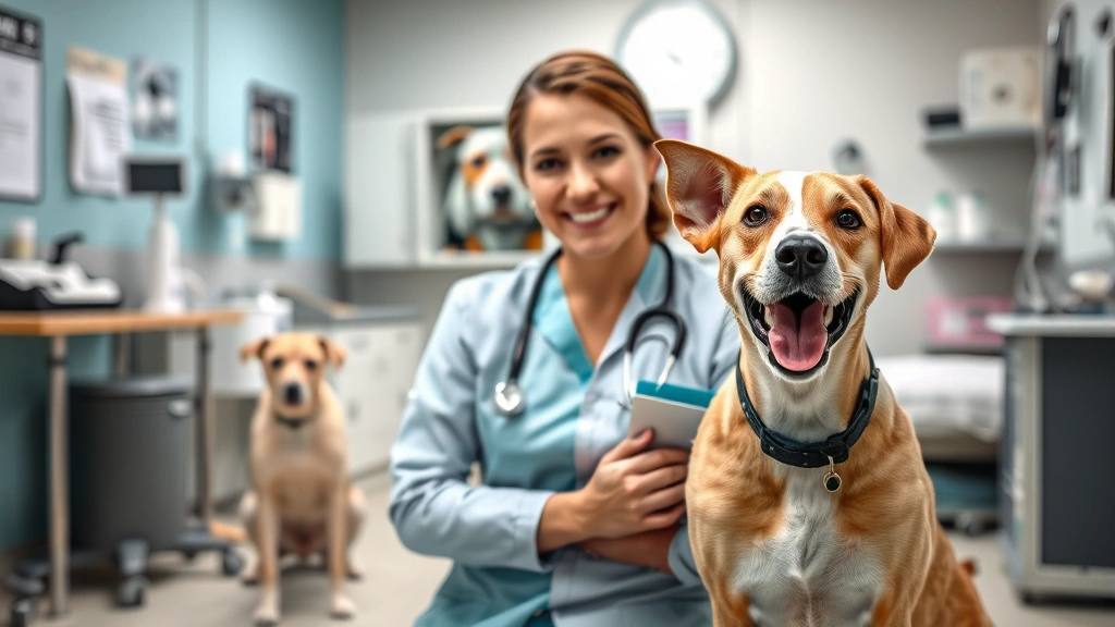 what can i give my dog for throwing up -
professional veterinary office background
