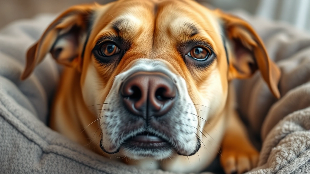 what do dog seizures look like -
Photorealistic close-up of a dog’s face showing post-seizure confusion an