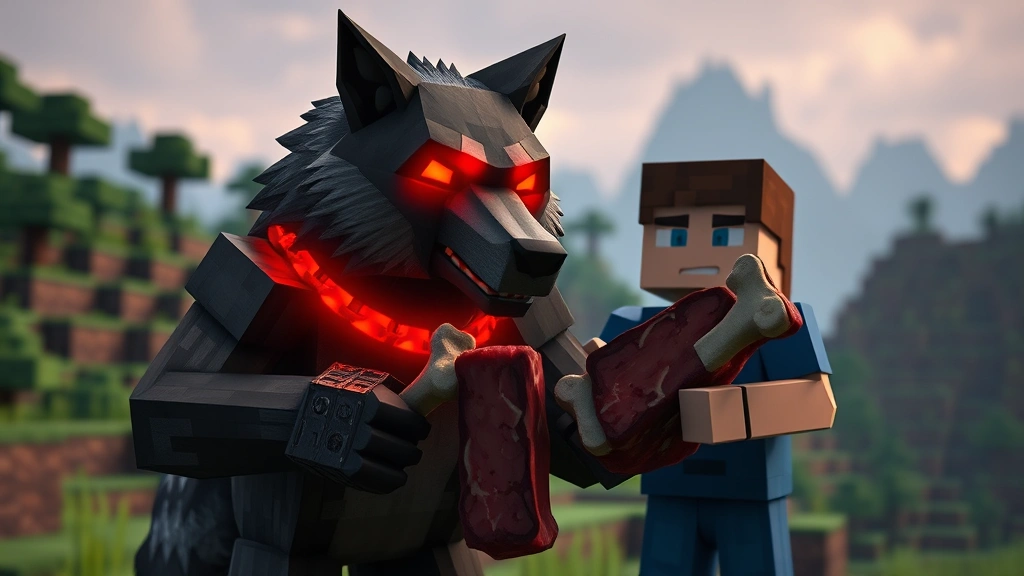 what do dogs eat in minecraft dog photo 0