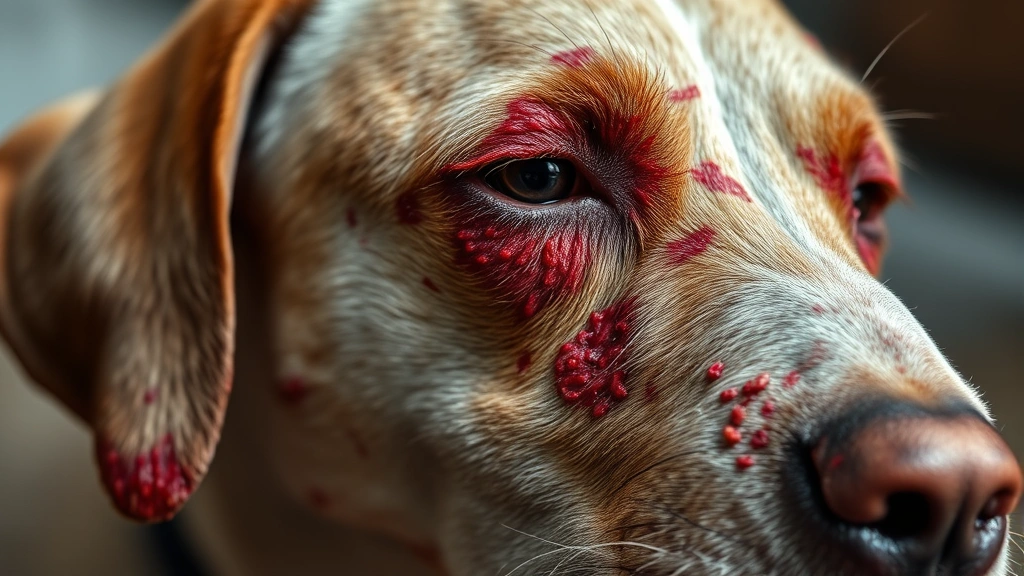 what does a dog with mites look like dog photo 0