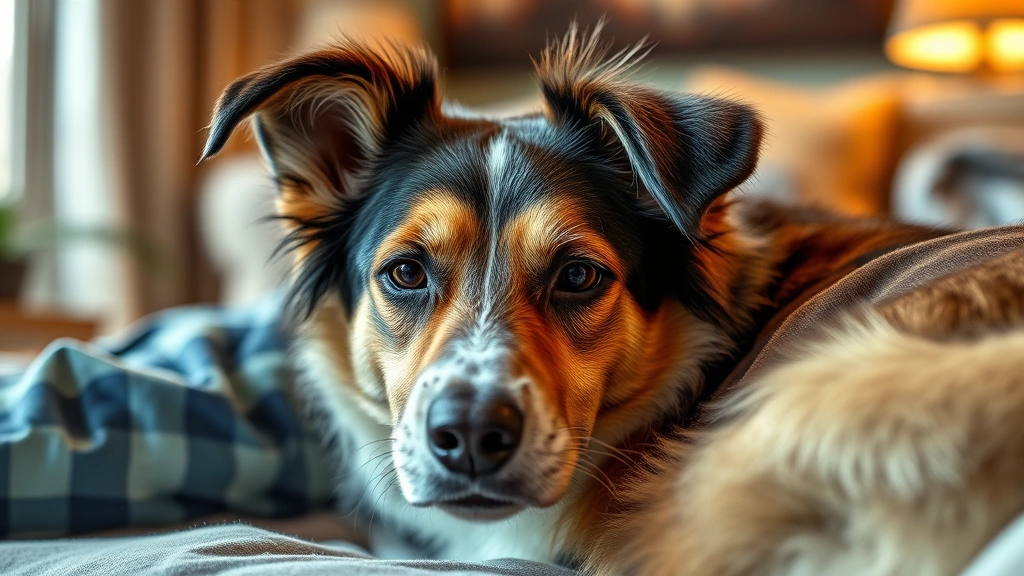 what does it mean when a dog's ears are back -
Photorealistic photo of a relaxed dog with ears slightly back in comfortable po