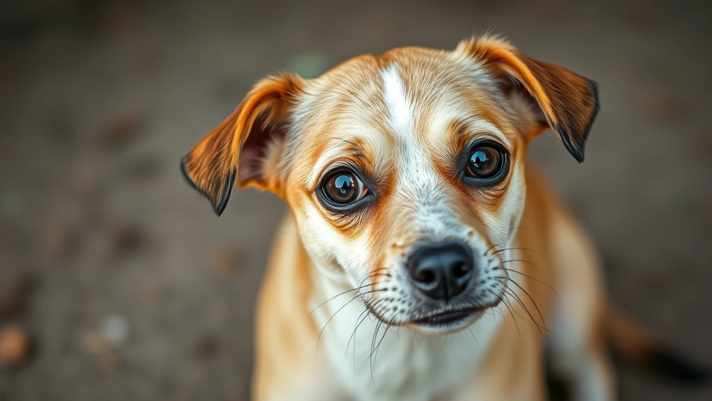 what is a bait dog -
rescued small dog with kind eyes looking at the camera