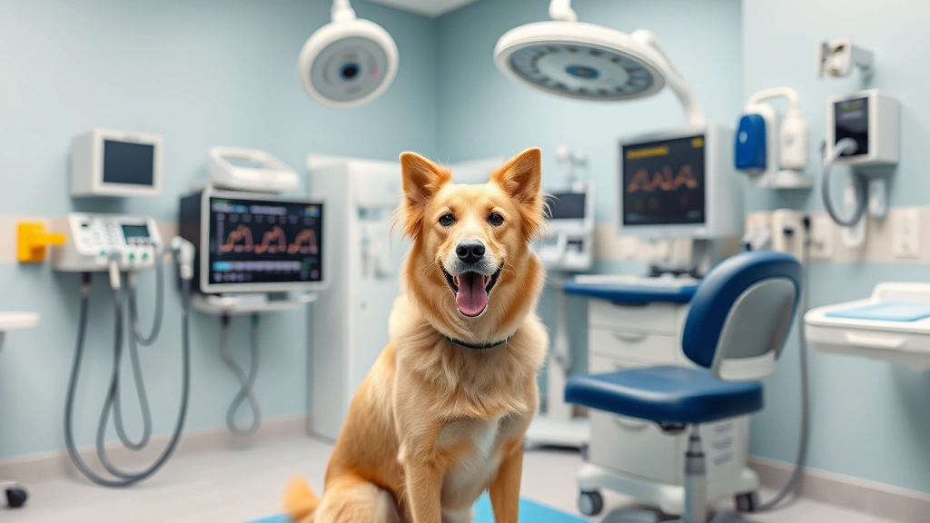 what is a bait dog -
in a professional veterinary clinic setting with medical equipment