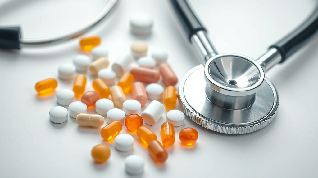 what is vetmedin used for in dogs -
Photorealistic close-up of veterinary pills and medication tablets on a white s