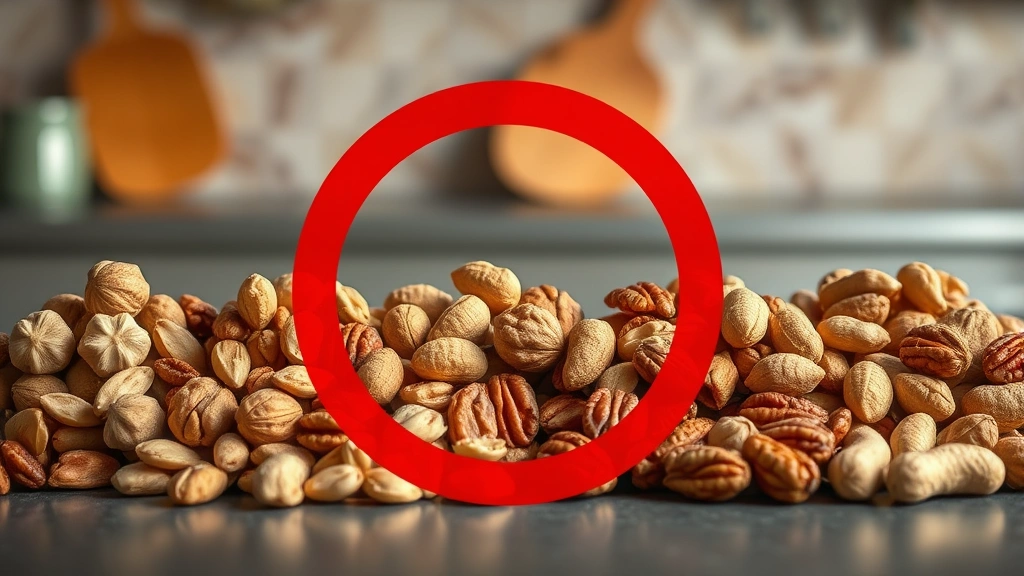 what kind of nuts can dogs eat -
Photorealistic close-up of various nuts in separate piles including macadamia n