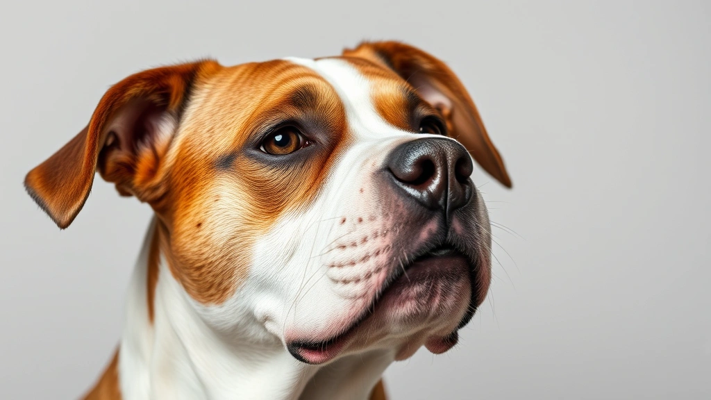 what smell do dogs hate -
Photorealistic image of a brown and white dog sneezing or grimacing