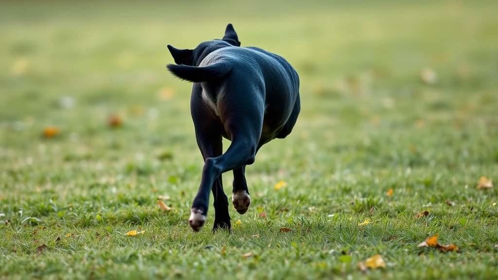 what smell do dogs hate -
Photorealistic image of a black dog backing away with cautious body language