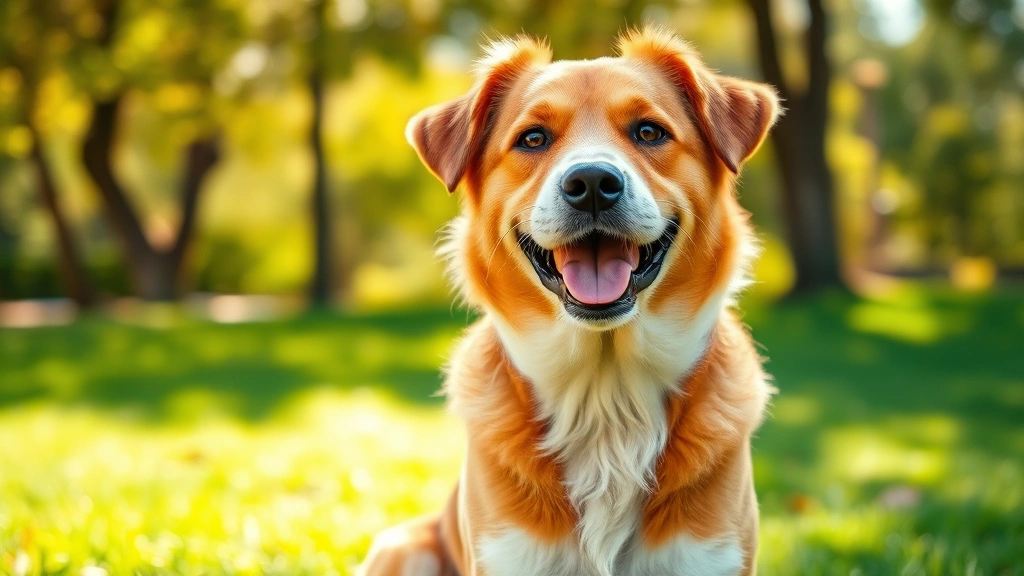 what to put on dogs dry skin home remedies -
Photorealistic photo of a happy medium-sized dog with glossy healthy coat sitti