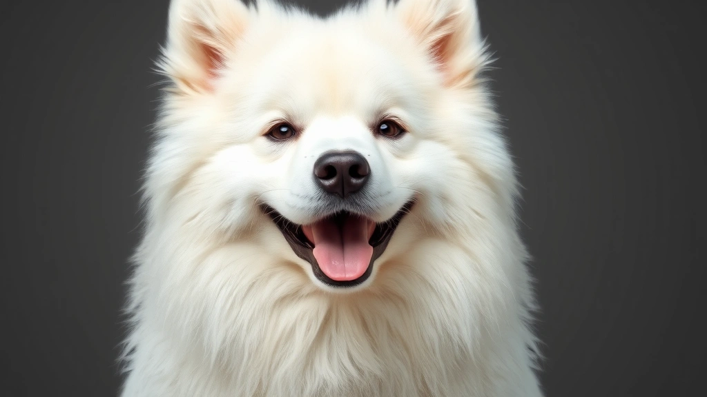 white fluffy dog dog photo 0