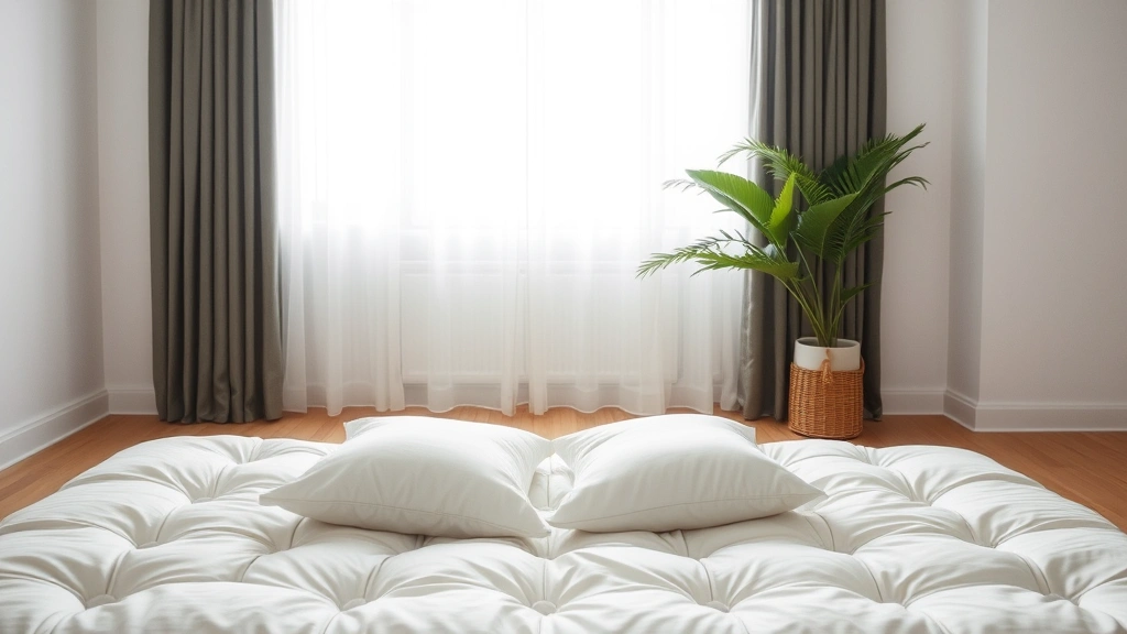 white fluffy dog -
sitting on a soft white cushion
