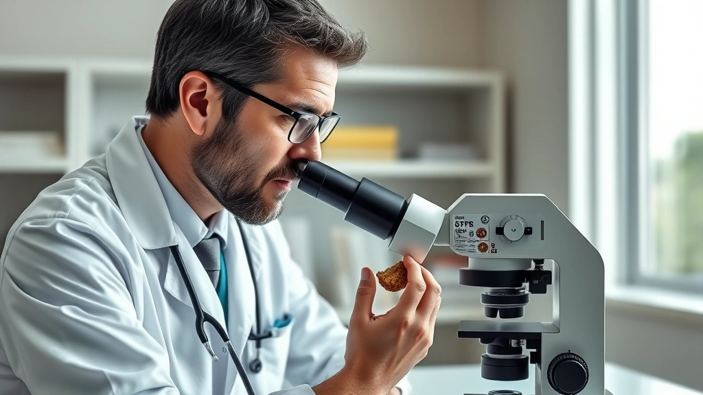 white worms in dog poop -
Photorealistic image of a veterinarian in a white coat examining a dog’s 