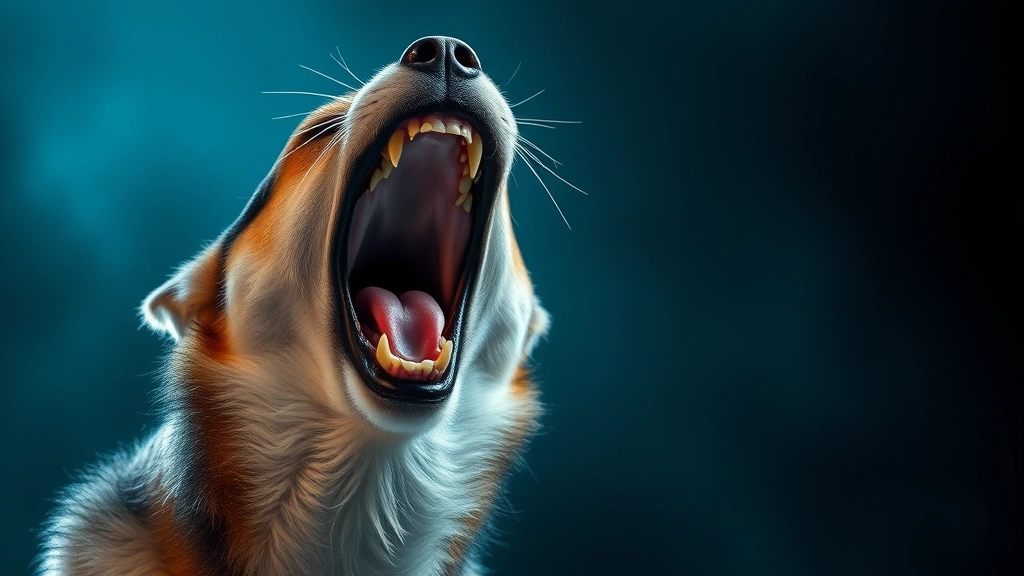 why do dogs howl when you howl -
mouth open in a howl

