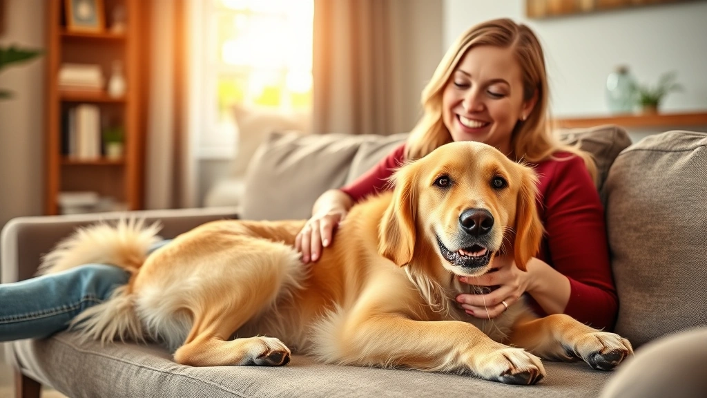 why do dogs lay on you dog photo 0