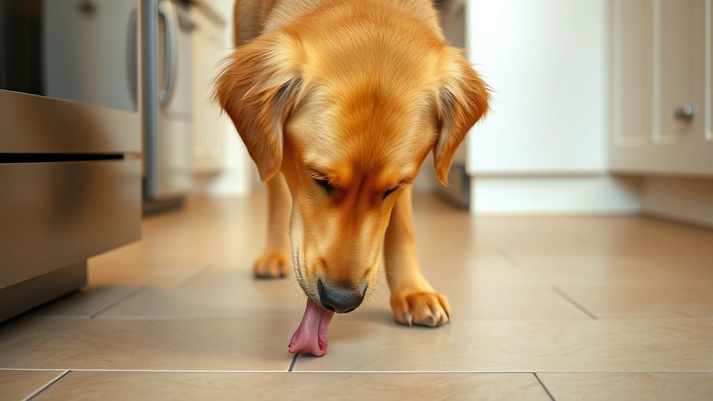 why do dogs lick the floor dog photo 0