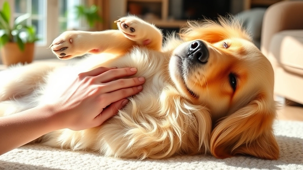why do dogs like a belly rub dog photo 0