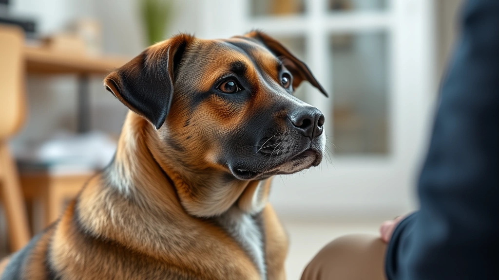 why do dogs put their ears back -
Dog sitting calmly with ears relaxed and folded back naturally, attentive expre