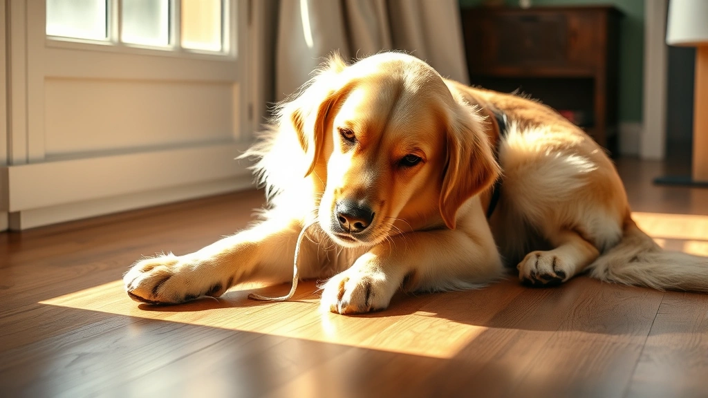 why do dogs scratch the floor dog photo 0