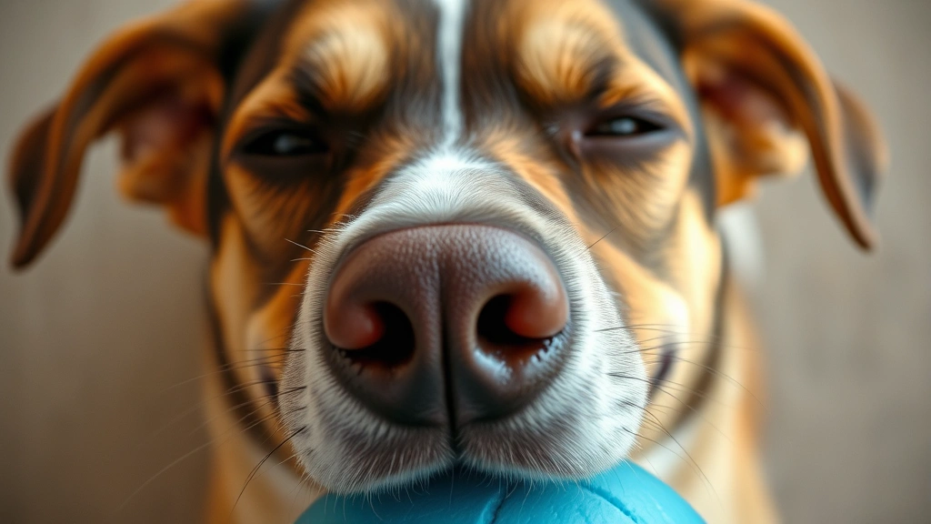 why do dogs sneeze when excited -
Close-up of a dog’s nose and face showing excitement with slightly closed