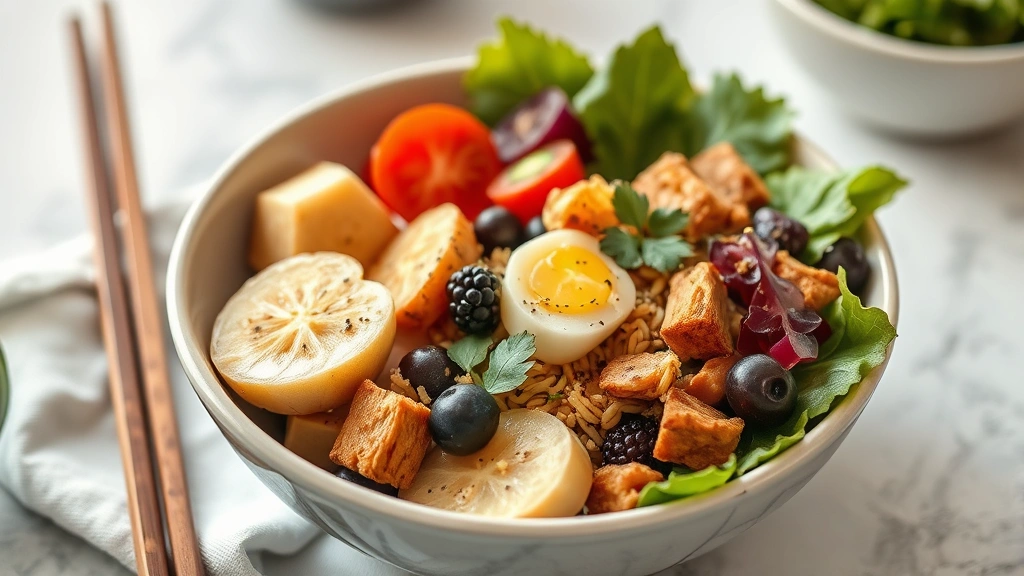 why do dogs throw up bile -
healthy meal in bowl
