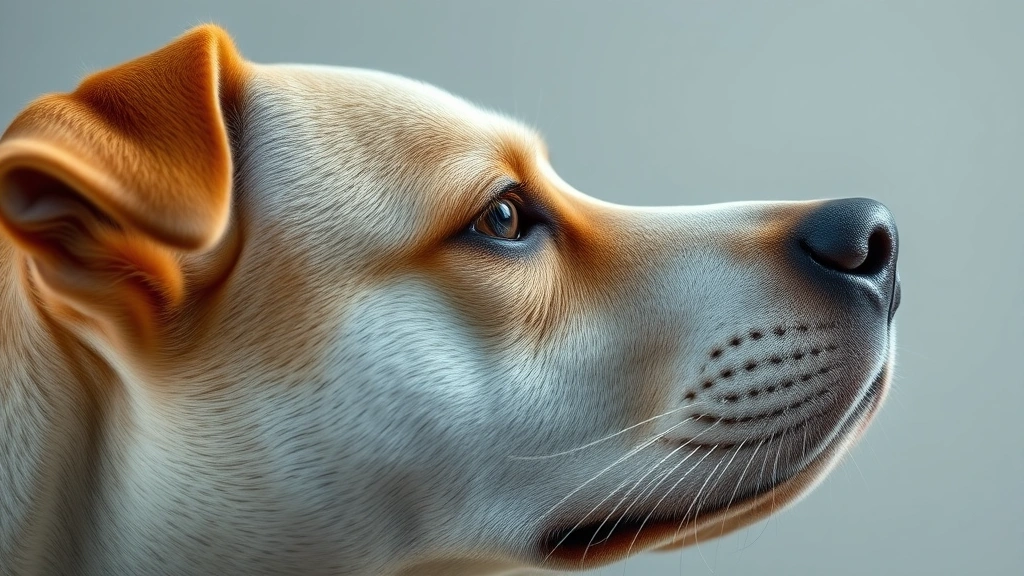 why do dogs wink -
Photorealistic side-profile of a dog’s face showing eye detail during a s