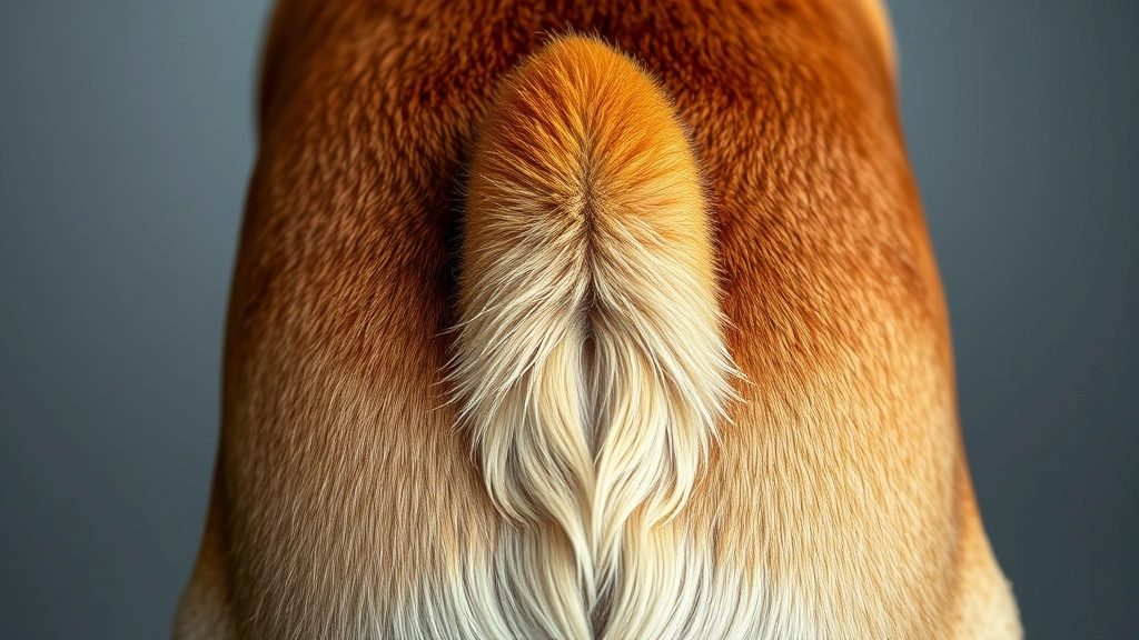 why do female dogs drag their bottoms on the ground -
Photorealistic close-up of a healthy dog’s rear end area, clean and well-