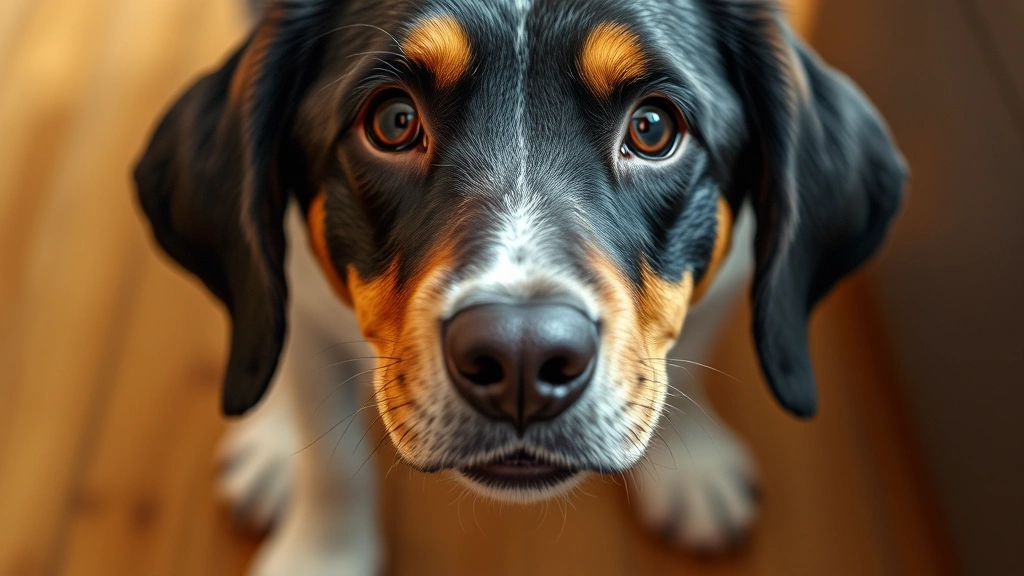 why does dog smell my crotch -
Photorealistic image of a dog’s face at crotch level during a greeting