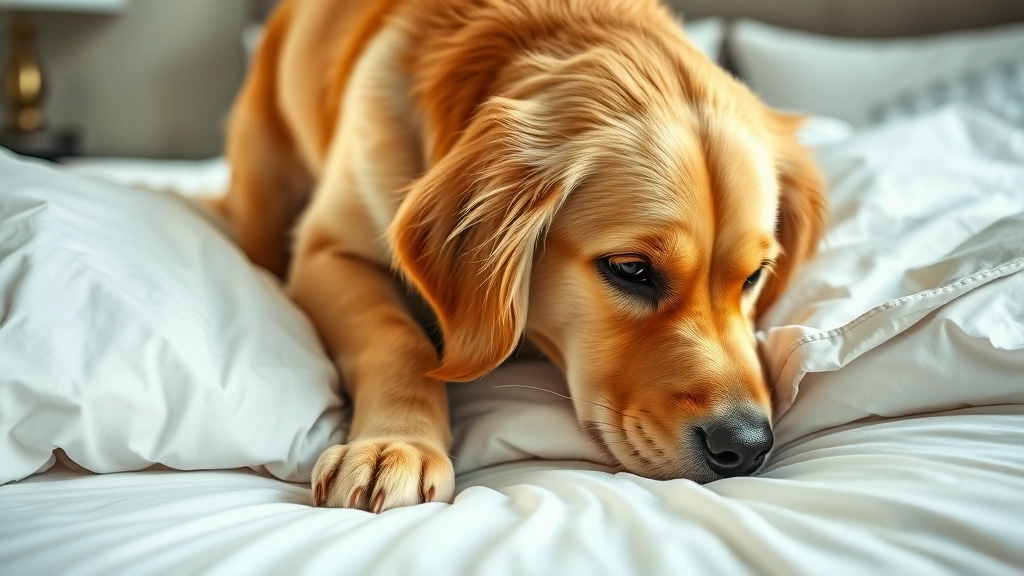 why does my dog dig on my bed dog photo 0