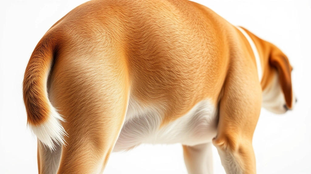why does my dog drag his butt -
close-up perspective of the dog’s back half