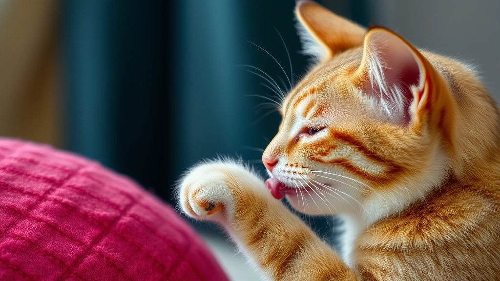 why does my dog lick her paws so much -
gently licking her front paw
