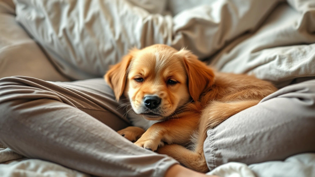 why does my dog like to sleep between my legs dog photo 0