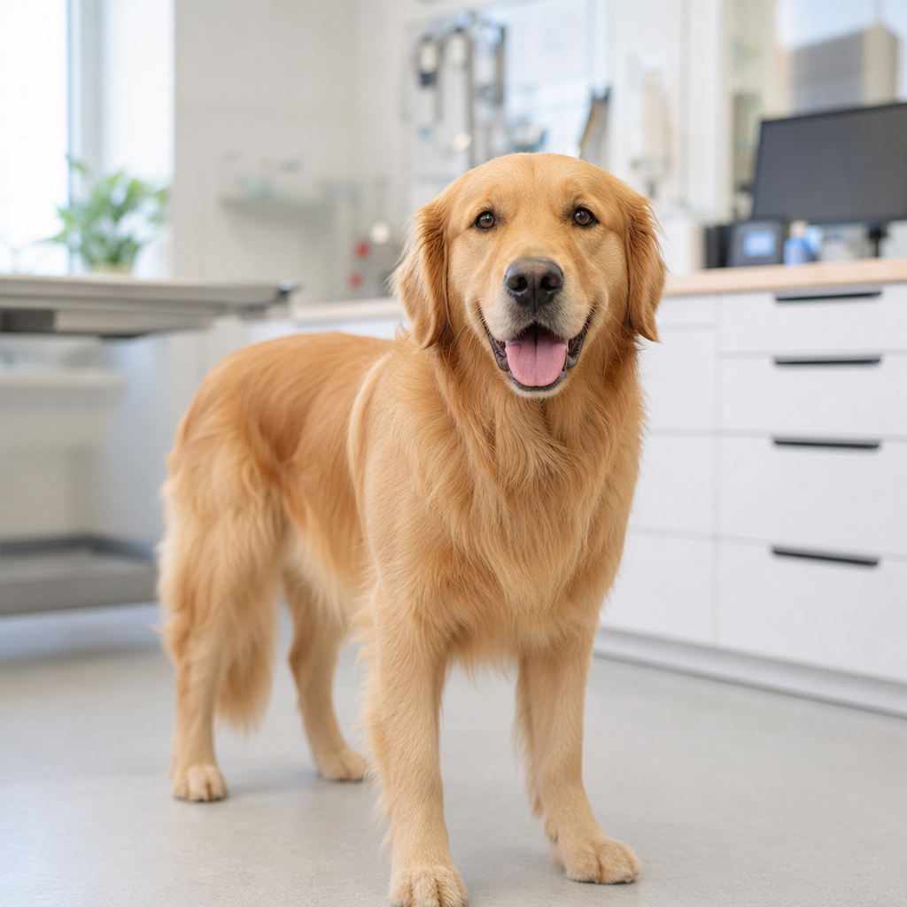 How long can a dog hold its poop — illustrative photo of a healthy adult dog